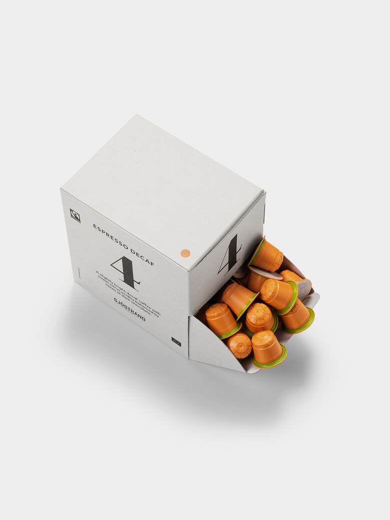 No4 Espresso Decaf by Sjöstrand – 100 pcs