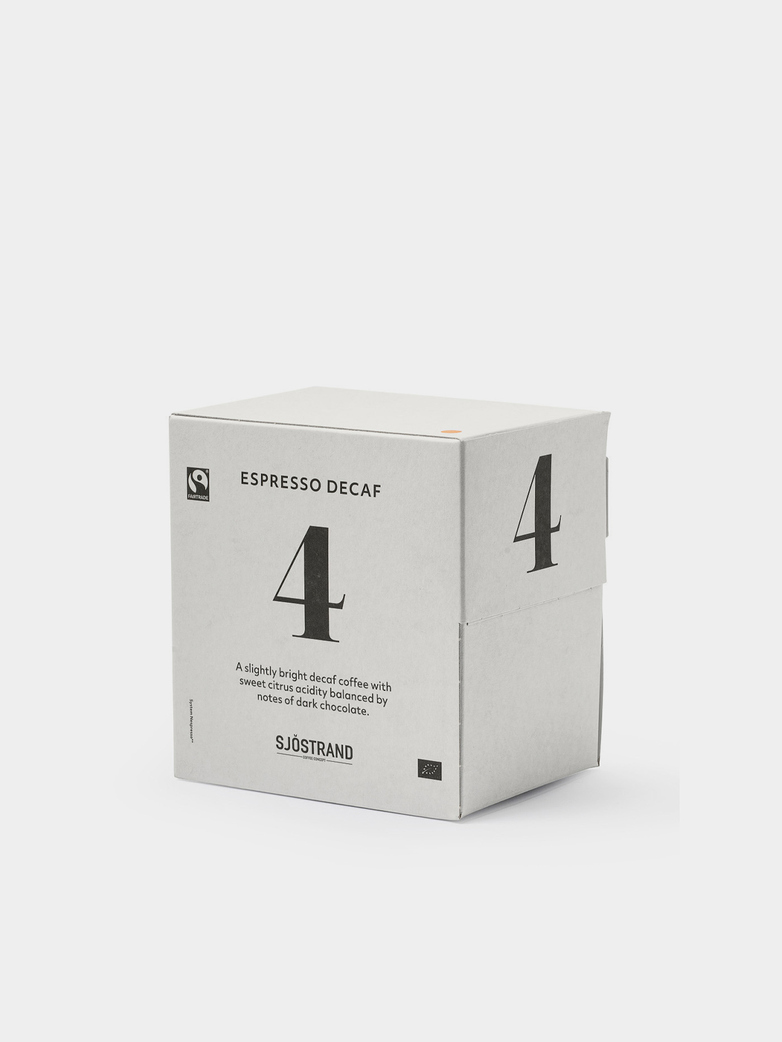 No4 Espresso Decaf by Sjöstrand – 100 pcs