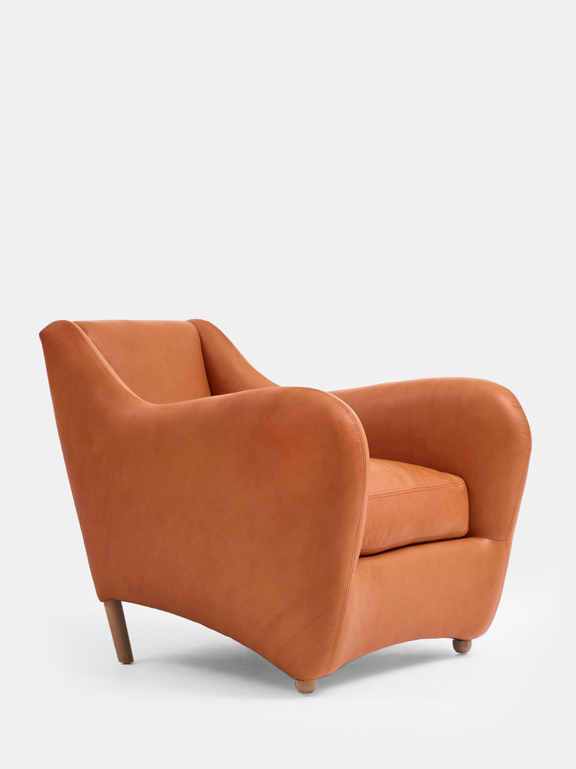 29907 66b1658956 Balzac Armchair Matthew Hilton Utah Russet Portrait