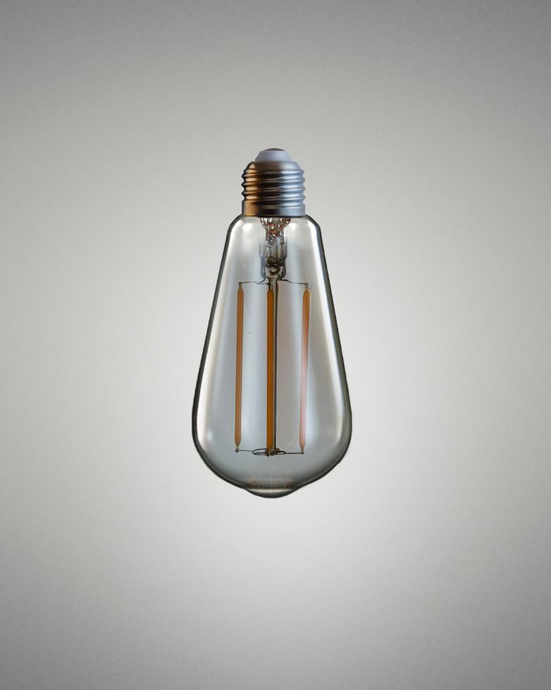 Led Teardrop Bulb - Amber