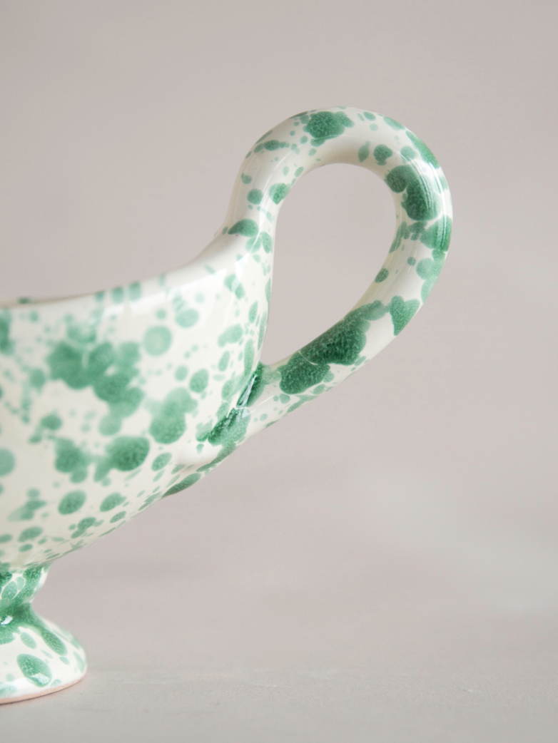 Spruzzi Vivente - Gravy Boat - Creme/Green