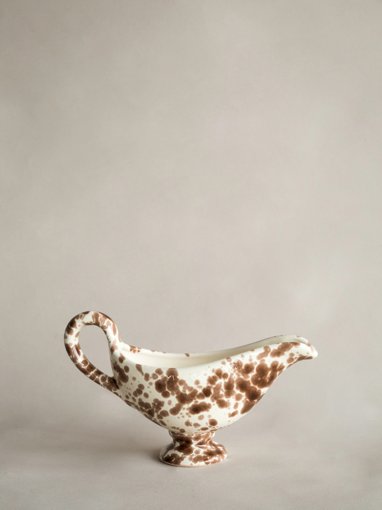 Spruzzi Vivente - Gravy Boat - Creme/Brown