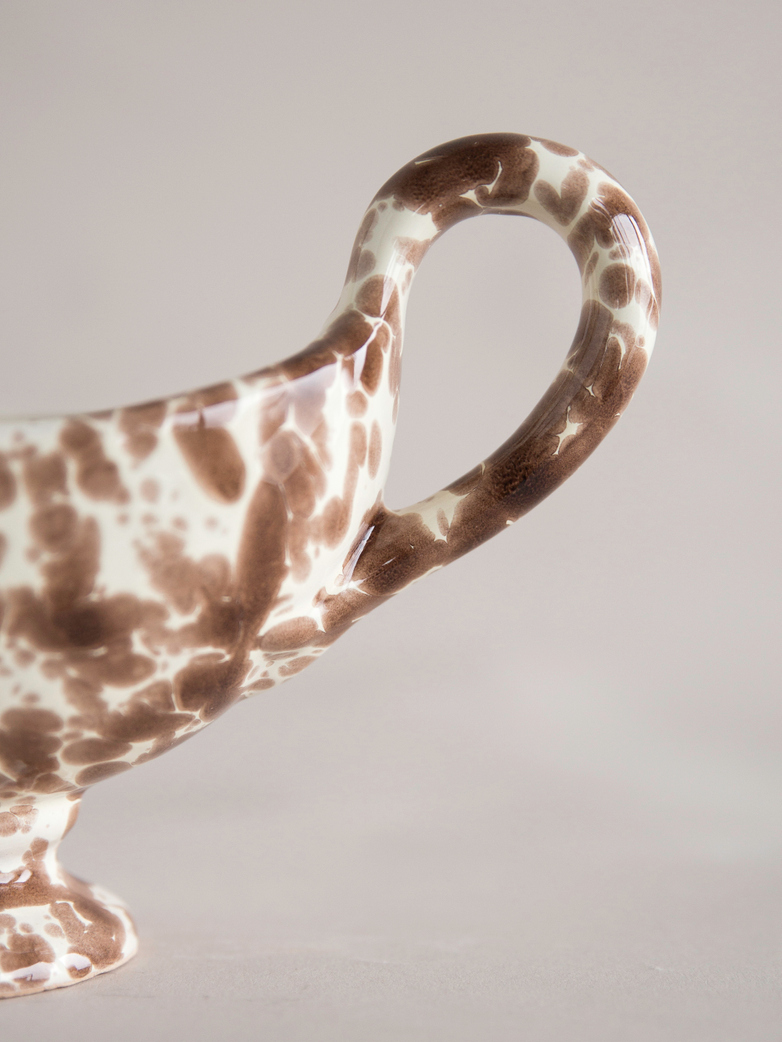 Spruzzi Vivente - Gravy Boat - Creme/Brown