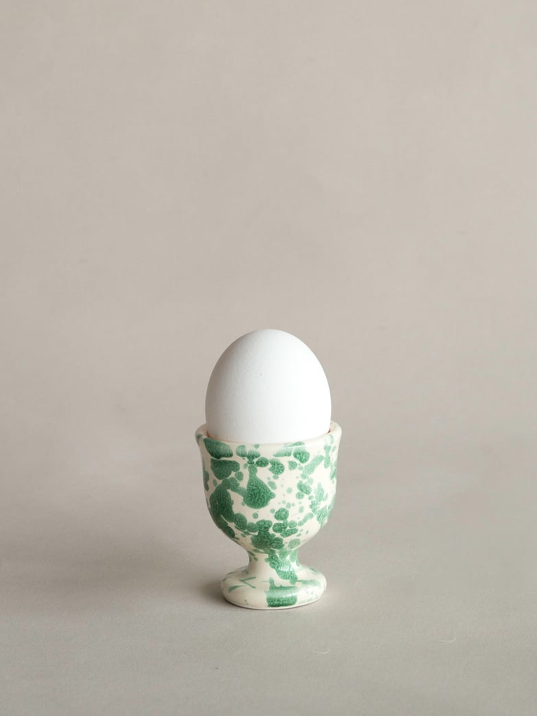 Spruzzi Vivente - Egg Cup - Creme/Green