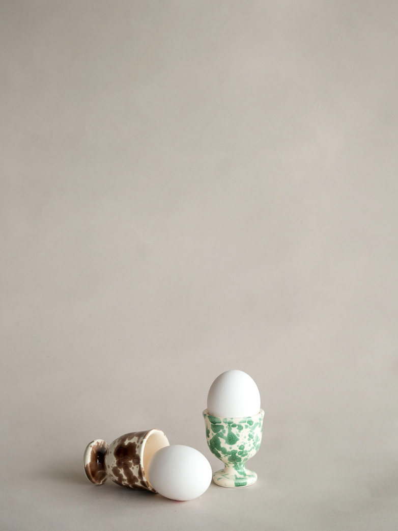Spruzzi Vivente - Egg Cup - Creme/Green