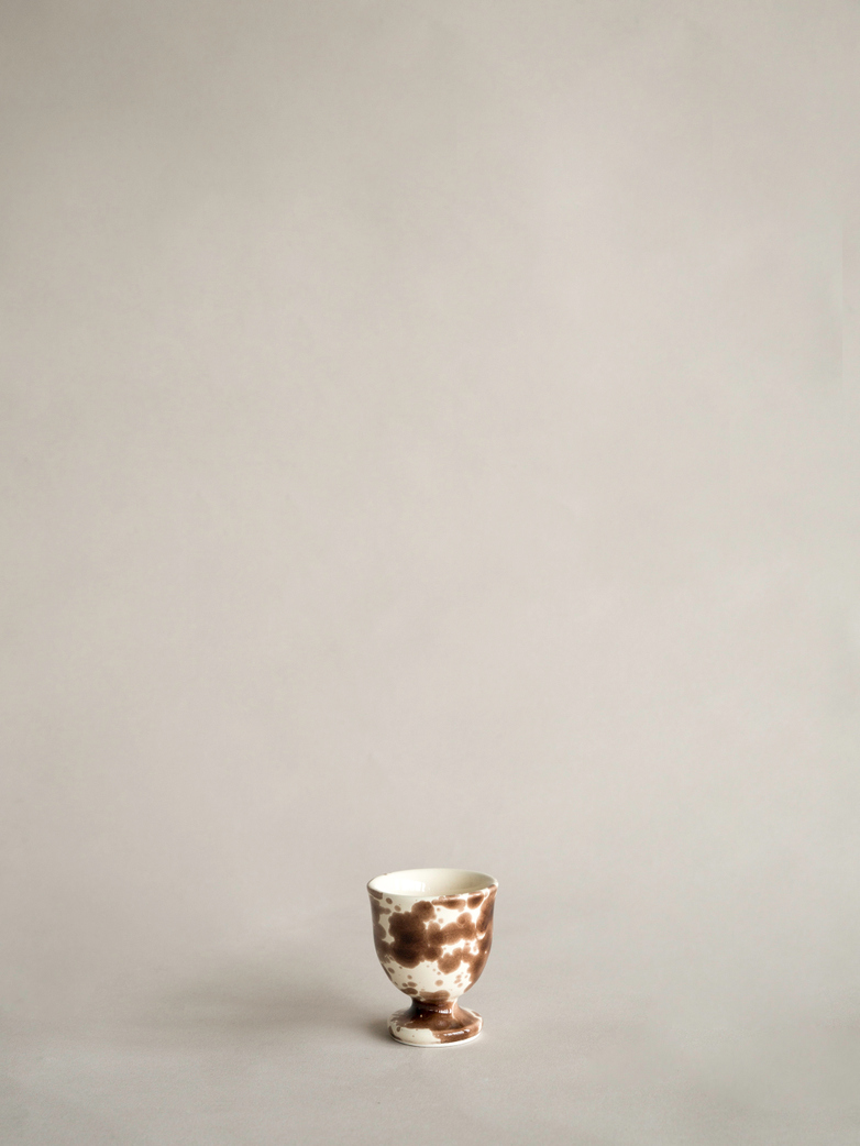 Spruzzi Vivente - Egg Cup - Creme/Brown