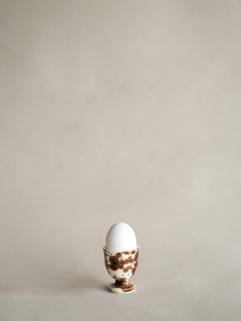 Spruzzi Vivente - Egg Cup - Creme/Brown