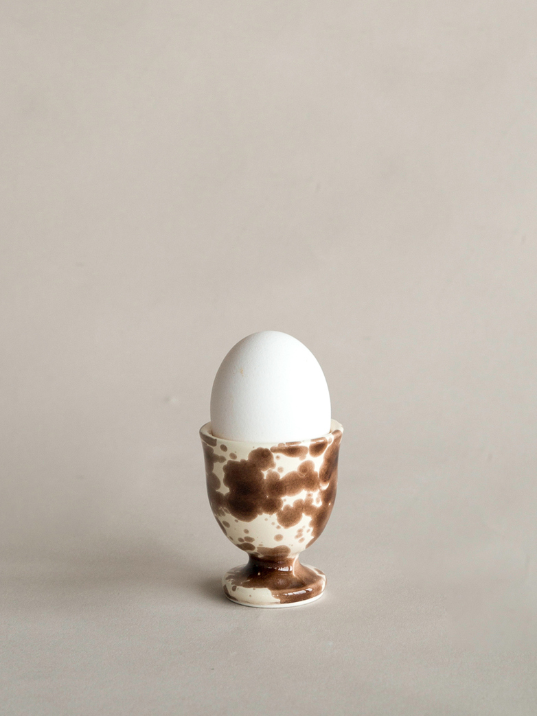 Spruzzi Vivente - Egg Cup - Creme/Brown