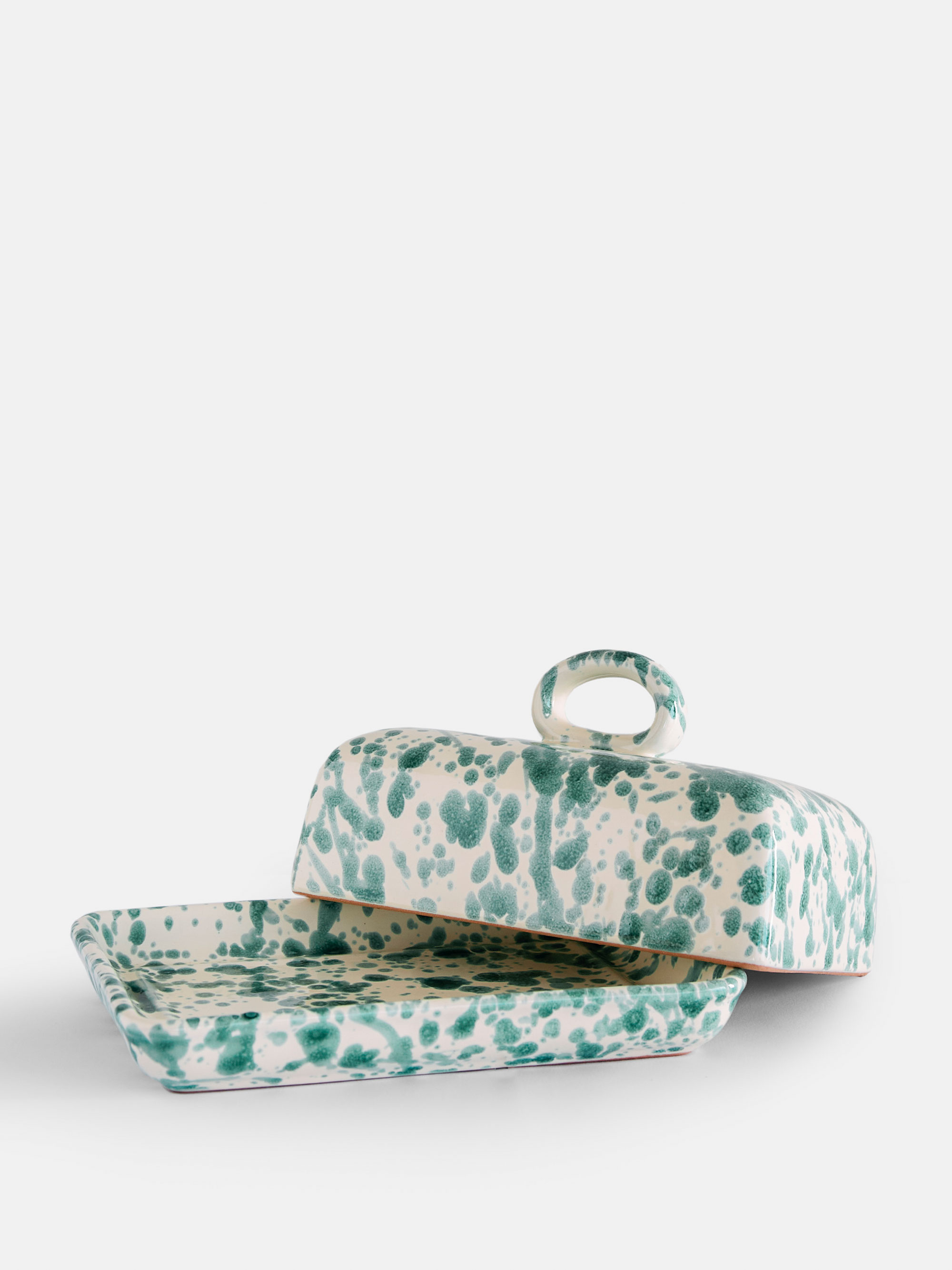 29949 Ae1ebc05db Spruzzi Vivente Butter Dish Green Portrait