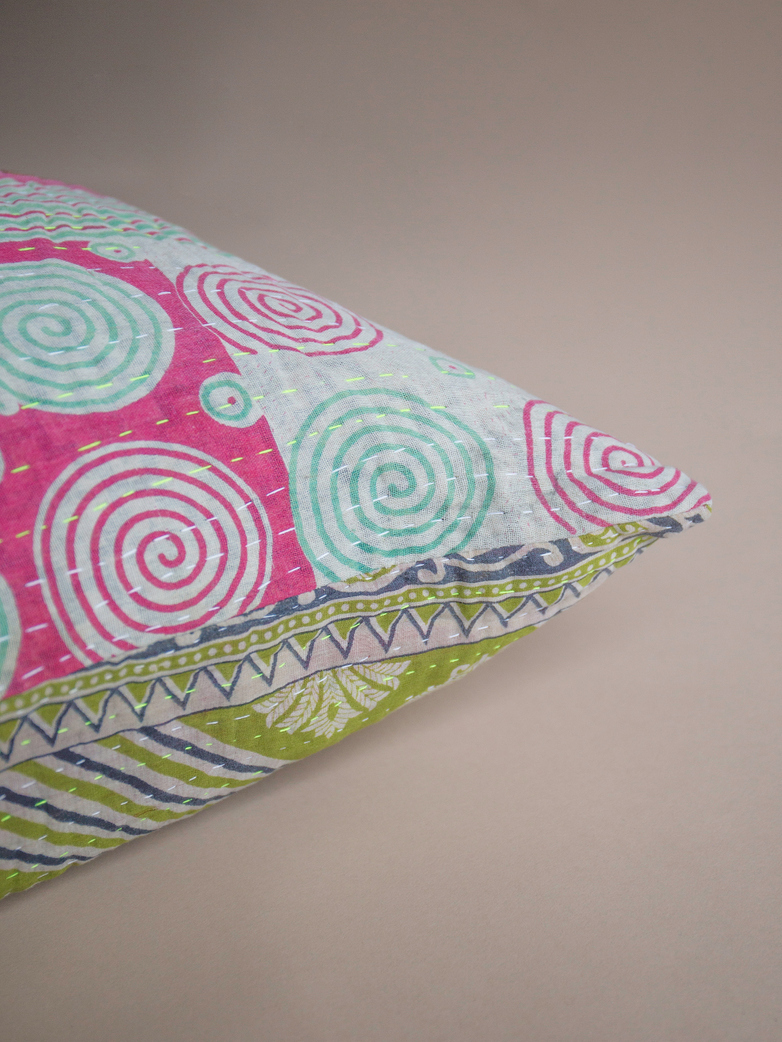 Sari Kantha – Stripe/Square – 65 x 65