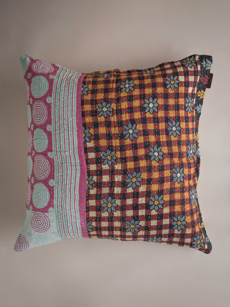 Sari Kantha – Stripe/Square – 65 x 65