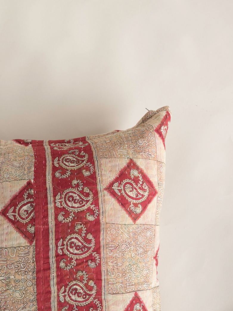 Sari Kantha – Stripe/Square – 65 x 65