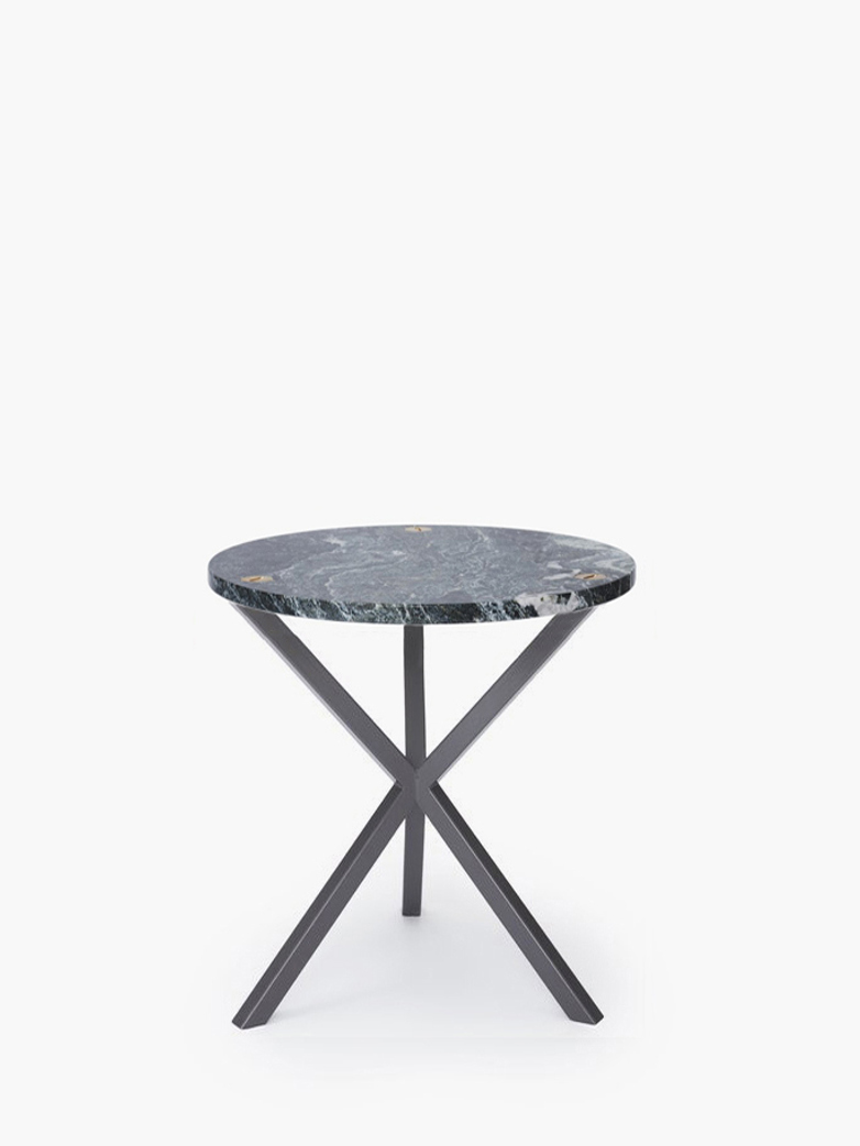 NEB Round Side Table – Granite/Grey – Medium