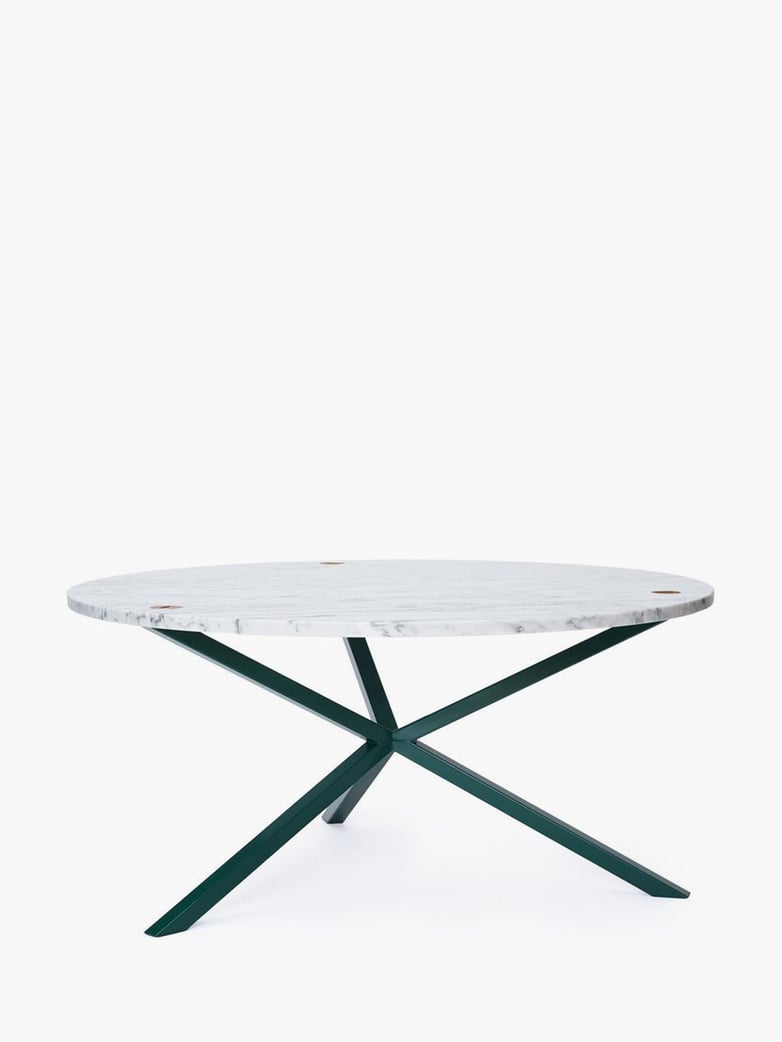 NEB Round Coffee Table – Marble/Green