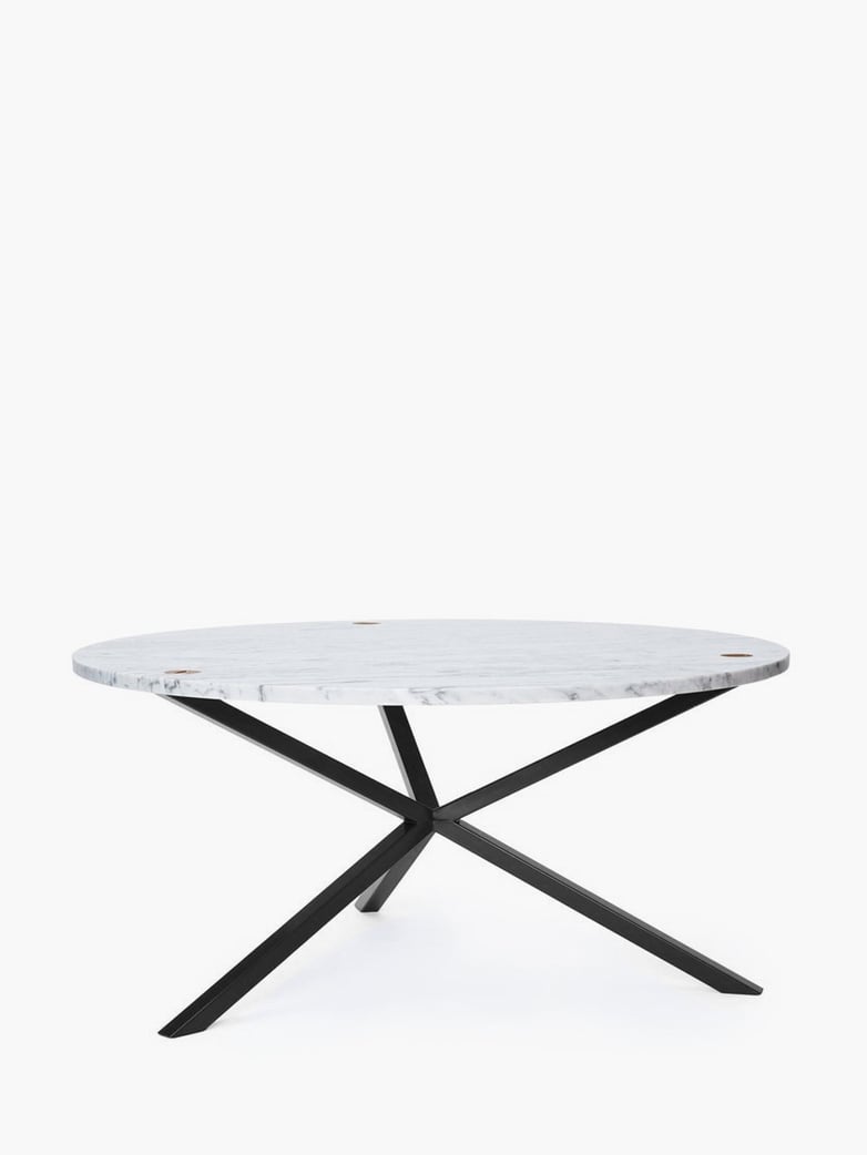 NEB Round Coffee Table – Marble/Black