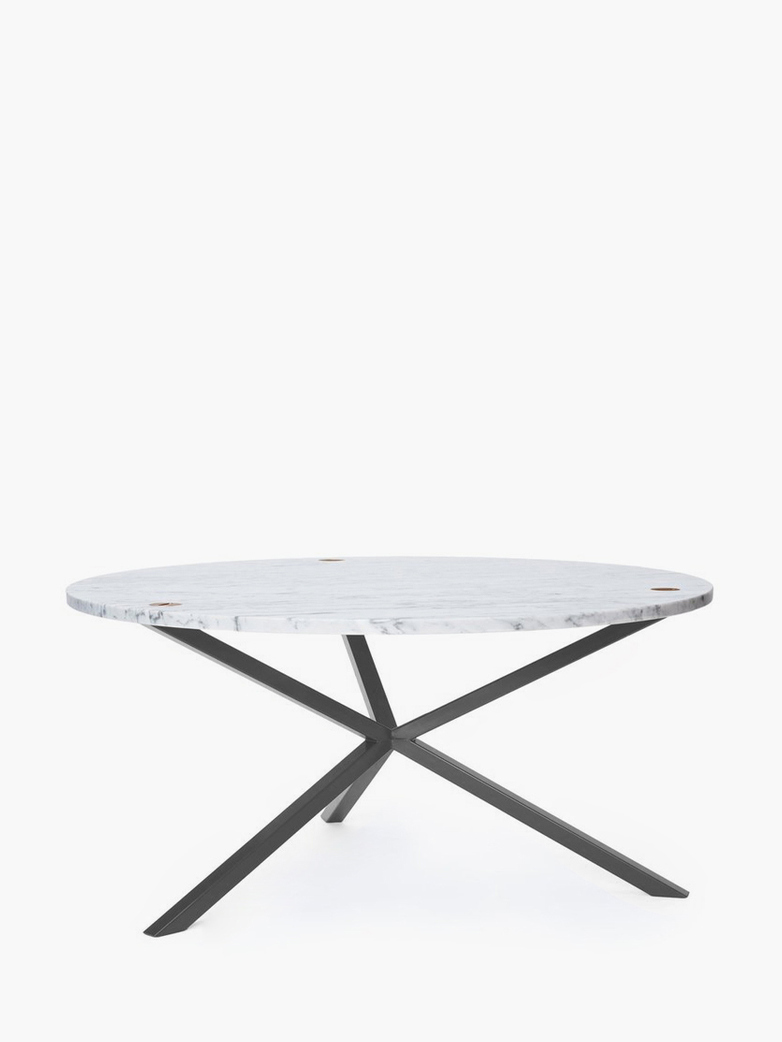 NEB Round Coffee Table – Marble/Grey