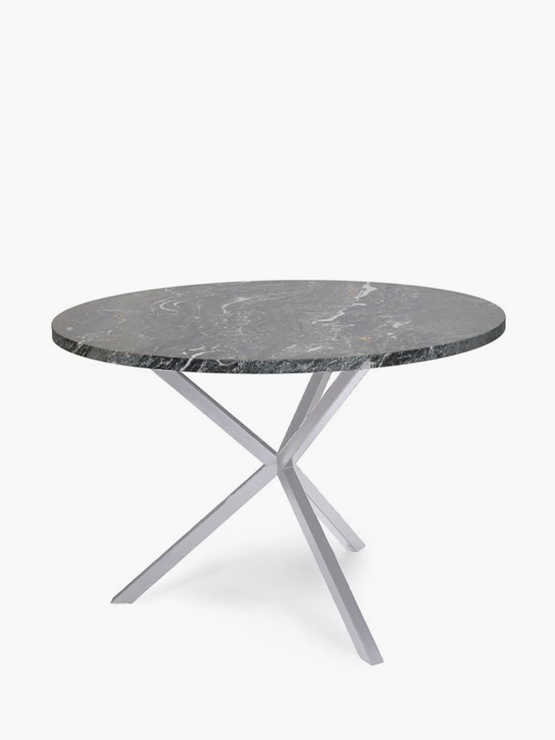 NEB Round Dining Table – Granite/White