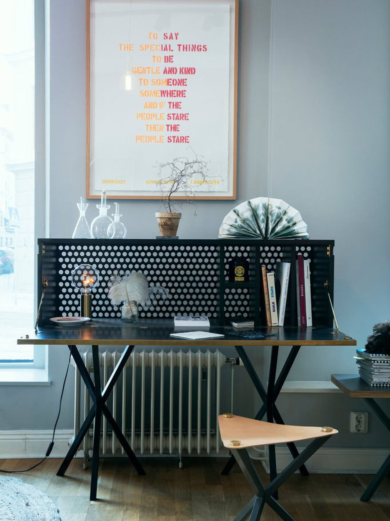 NEB Bureau – Brass/Grey