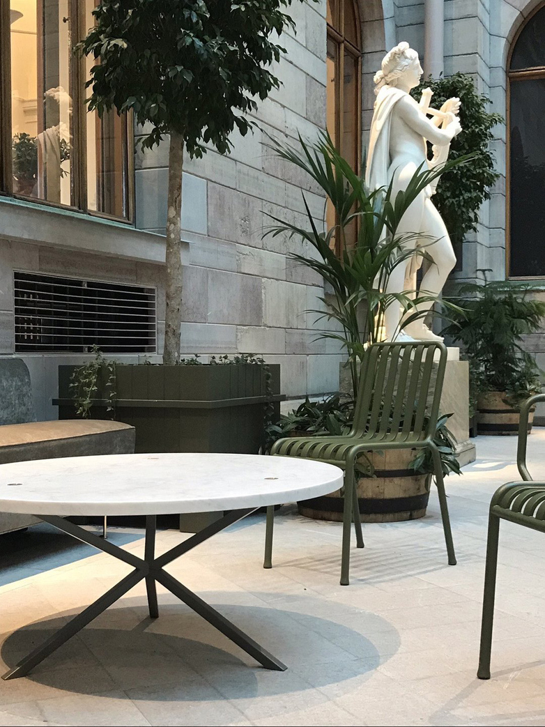 NEB Round Coffee Table – Marble/Green