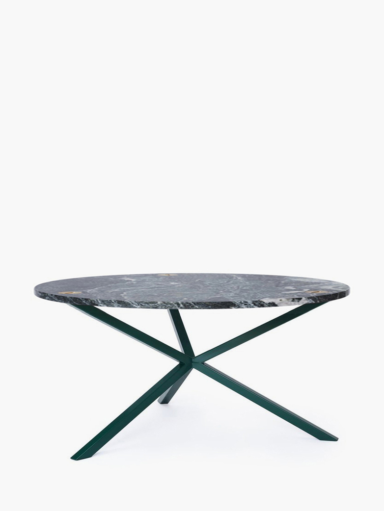 NEB Round Coffee Table – Granite/Green