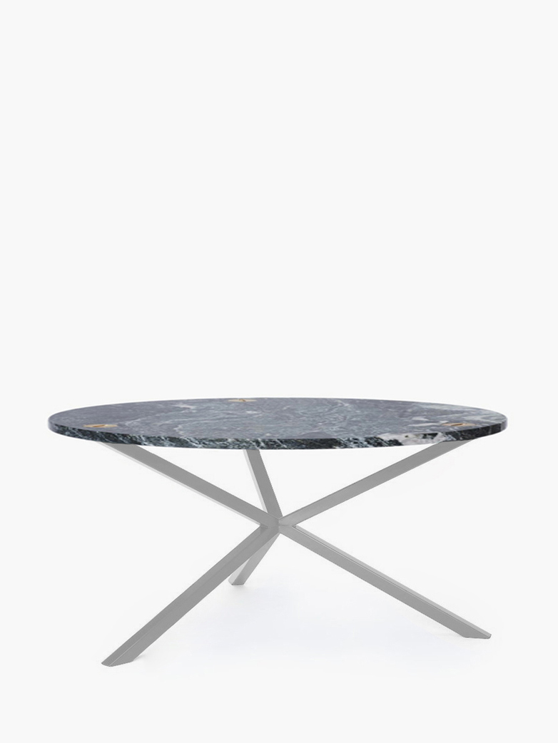 NEB Round Coffee Table – Granite/White
