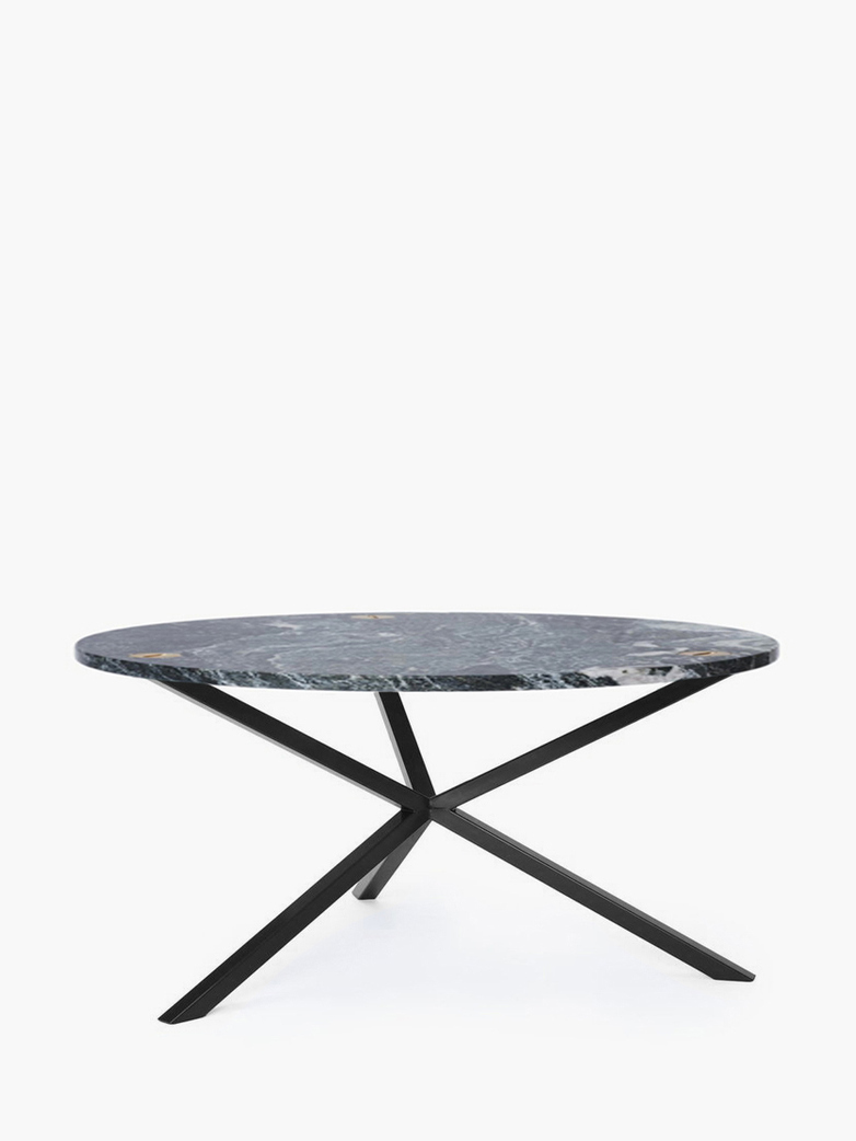 NEB Round Coffee Table – Granite/Black