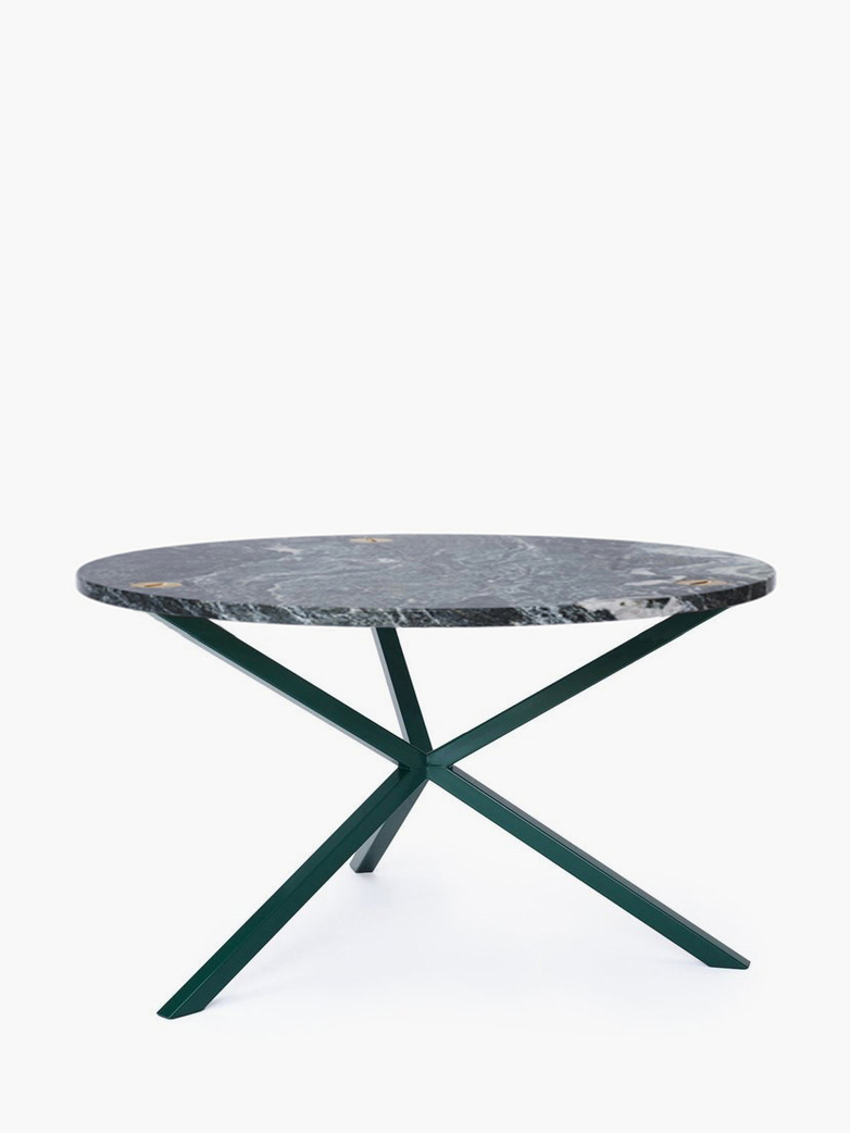 NEB Round Coffee Table – Granite/Green – Ø80 – High