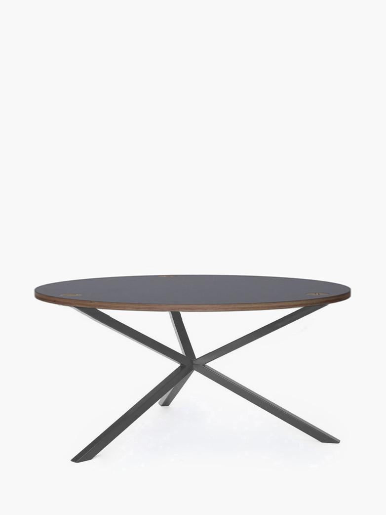 NEB Round Coffee Table – Grey Laminate/Grey
