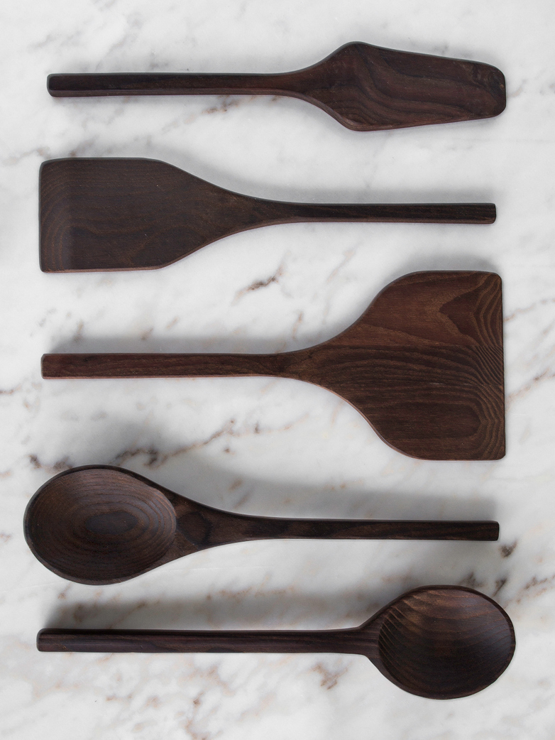 Kitchen Tools Pure Wood Set of 5