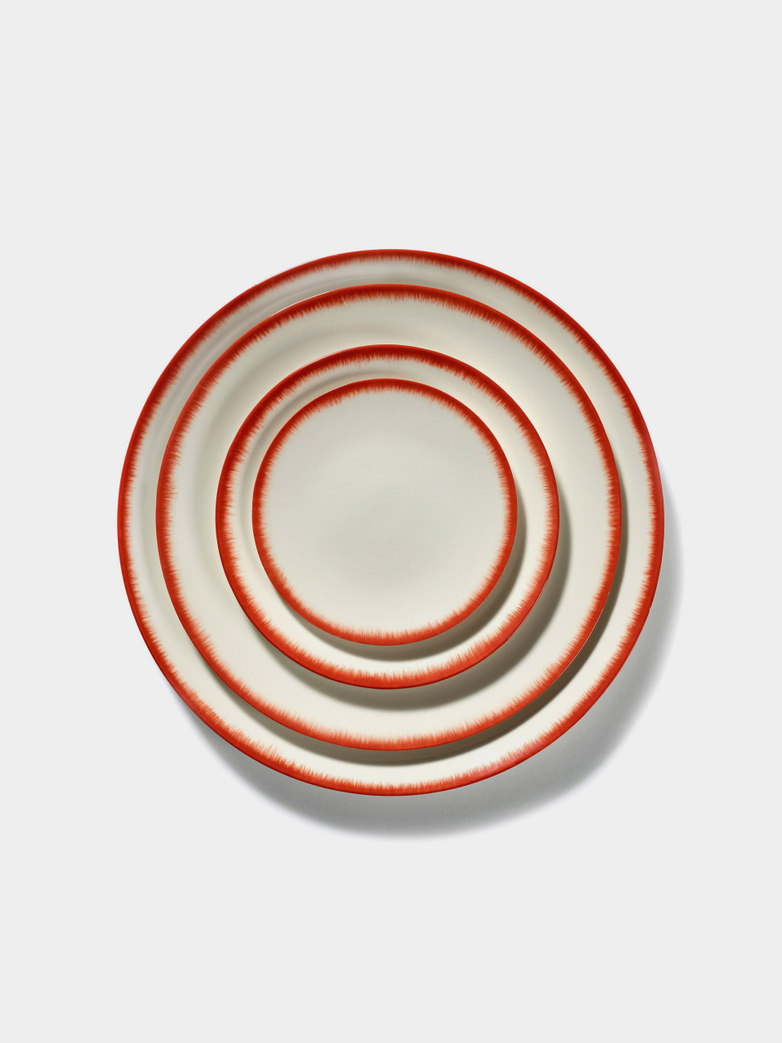 Ann Demeulemeester - Plate 14 cm Off White - Red No2