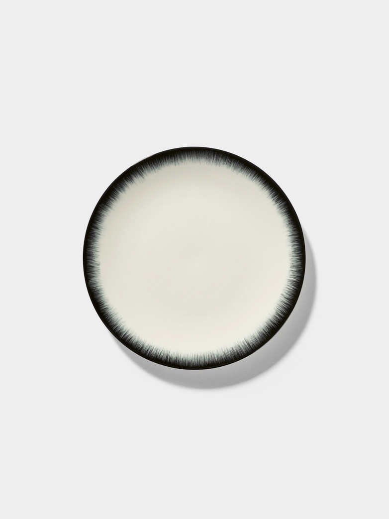 Ann Demeulemeester - Plate 17,5 cm Off White - Black No3