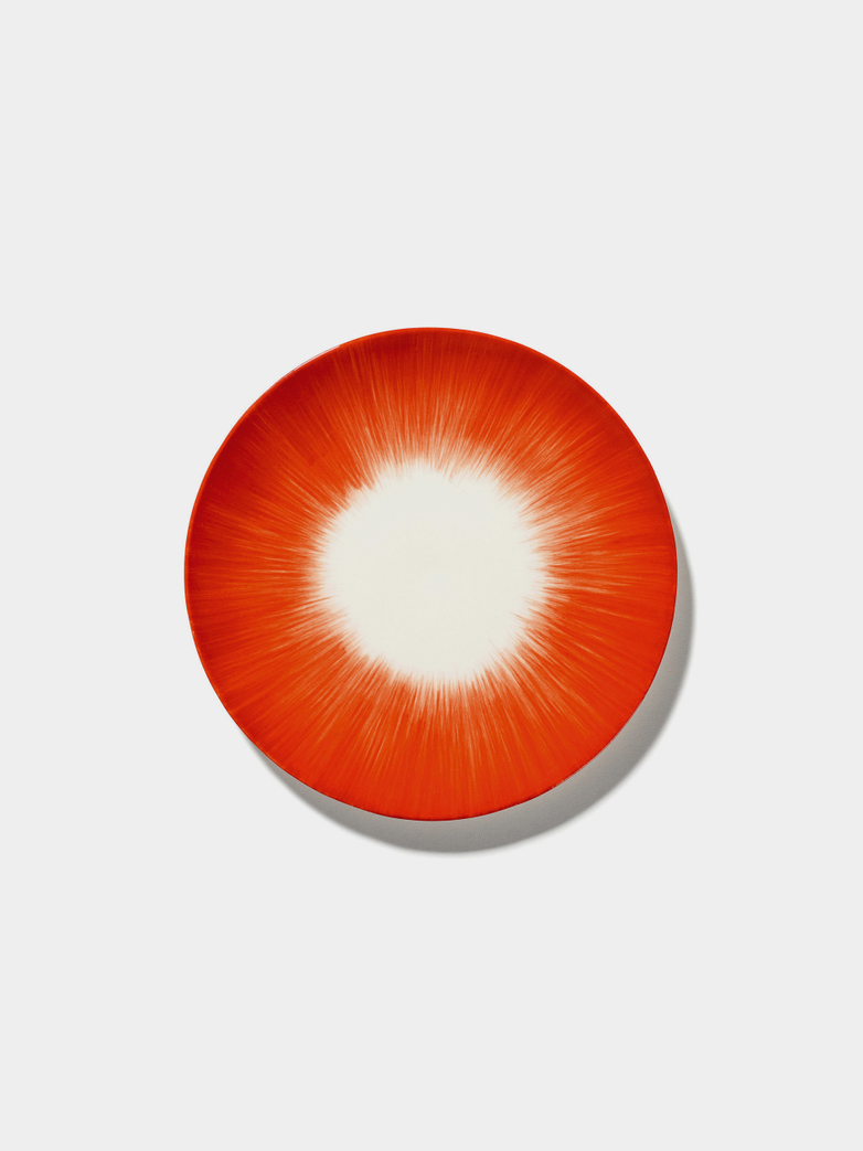 Ann Demeulemeester - Plate 17,5 cm Off White - Red No5