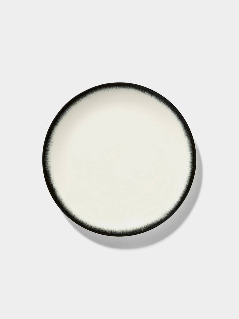 Ann Demeulemeester - Plate 24 cm Off White - Black No3
