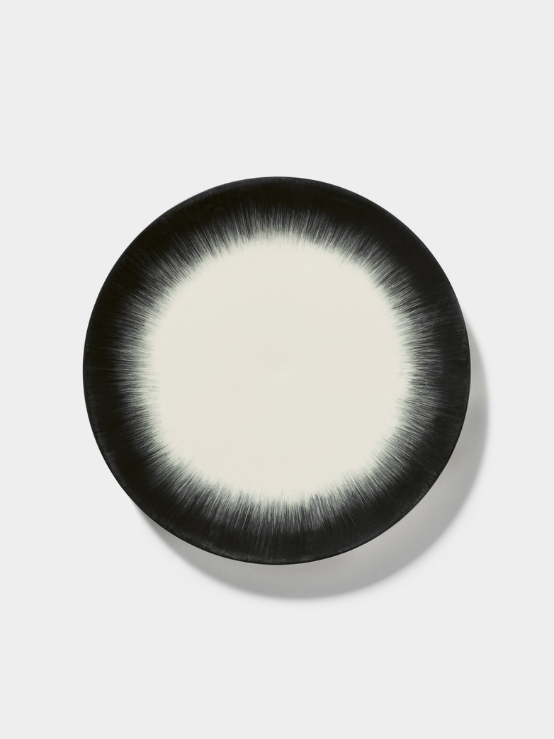 Ann Demeulemeester - Plate 28 cm Off White - Black No5