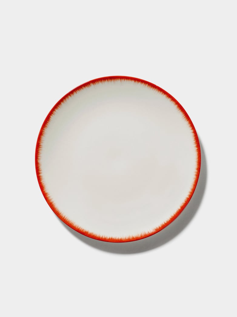 Ann Demeulemeester - Plate 28 cm Off White - Red No2