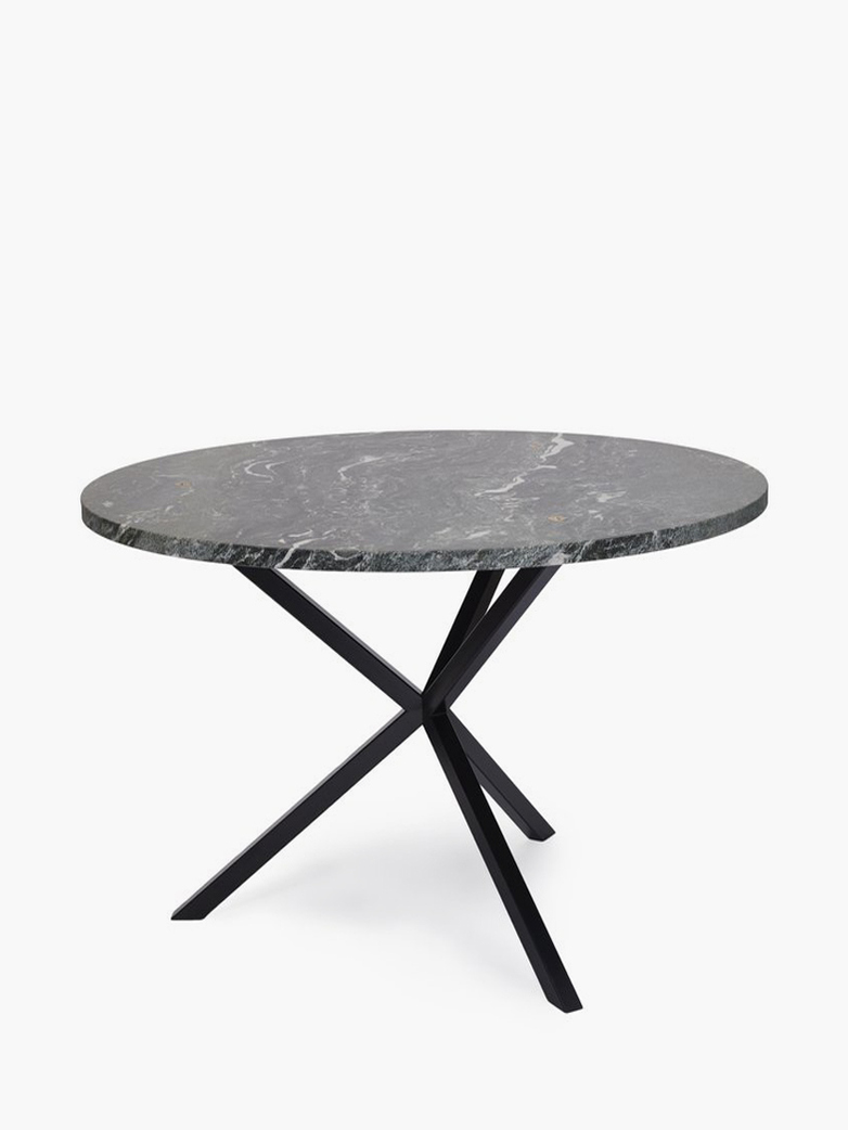 NEB Round Dining Table – Granite/Black