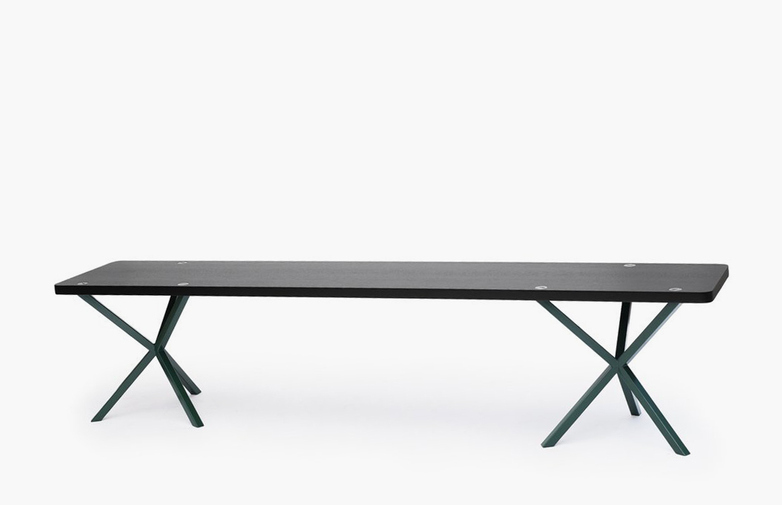 NEB Bench – Black Oak/Green