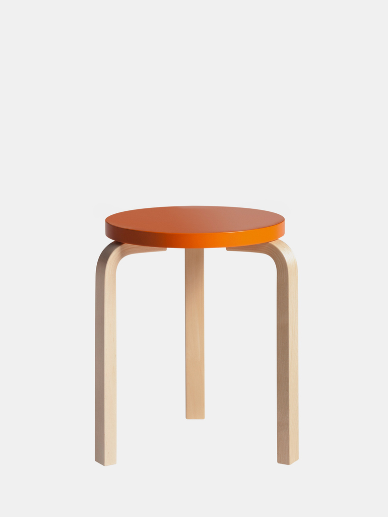 Stool 60 - Birch Orange
