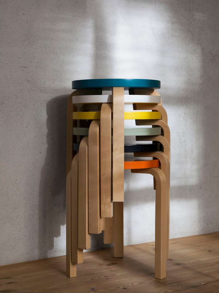 Artek — Stool 60 - Birch Red — Shop All | Artilleriet