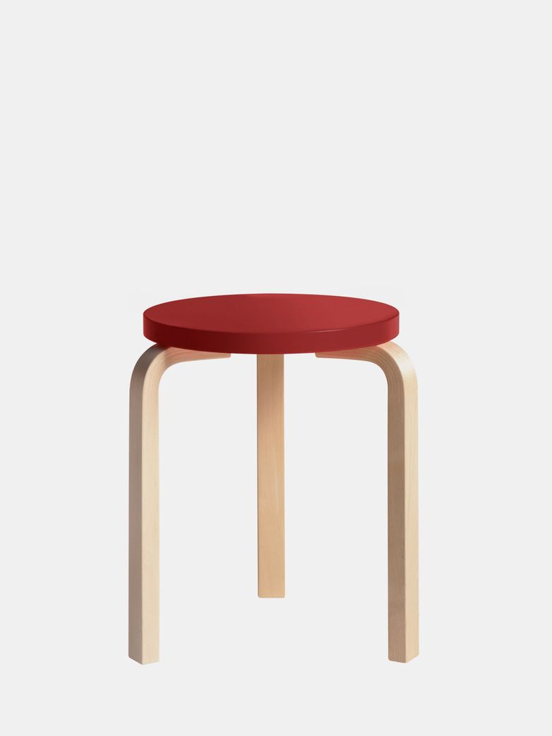 Stool 60 - Birch Red