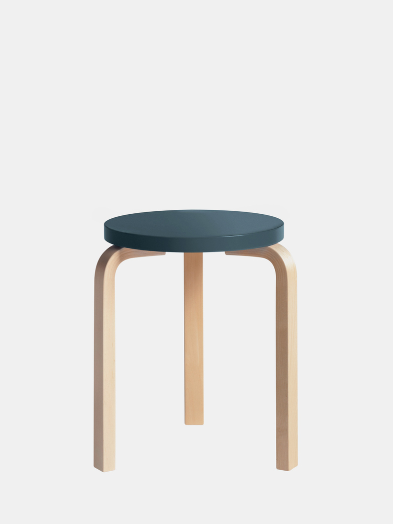 Stool 60 - Birch Blue