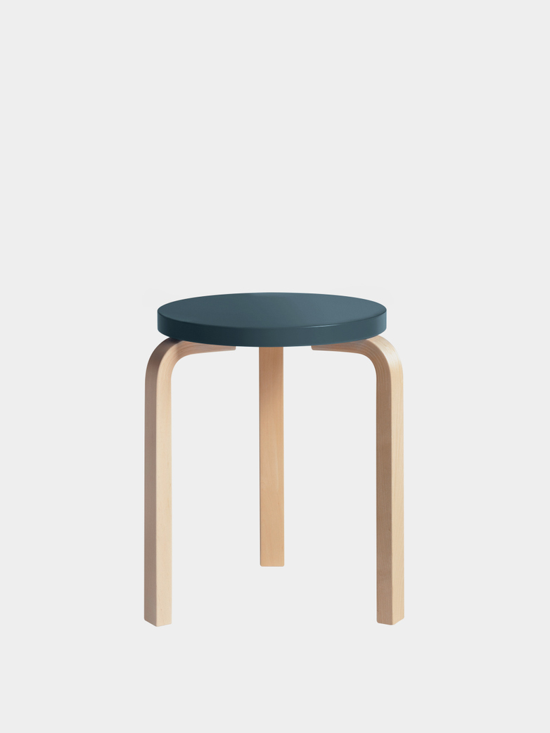 Stool 60 - Birch Blue