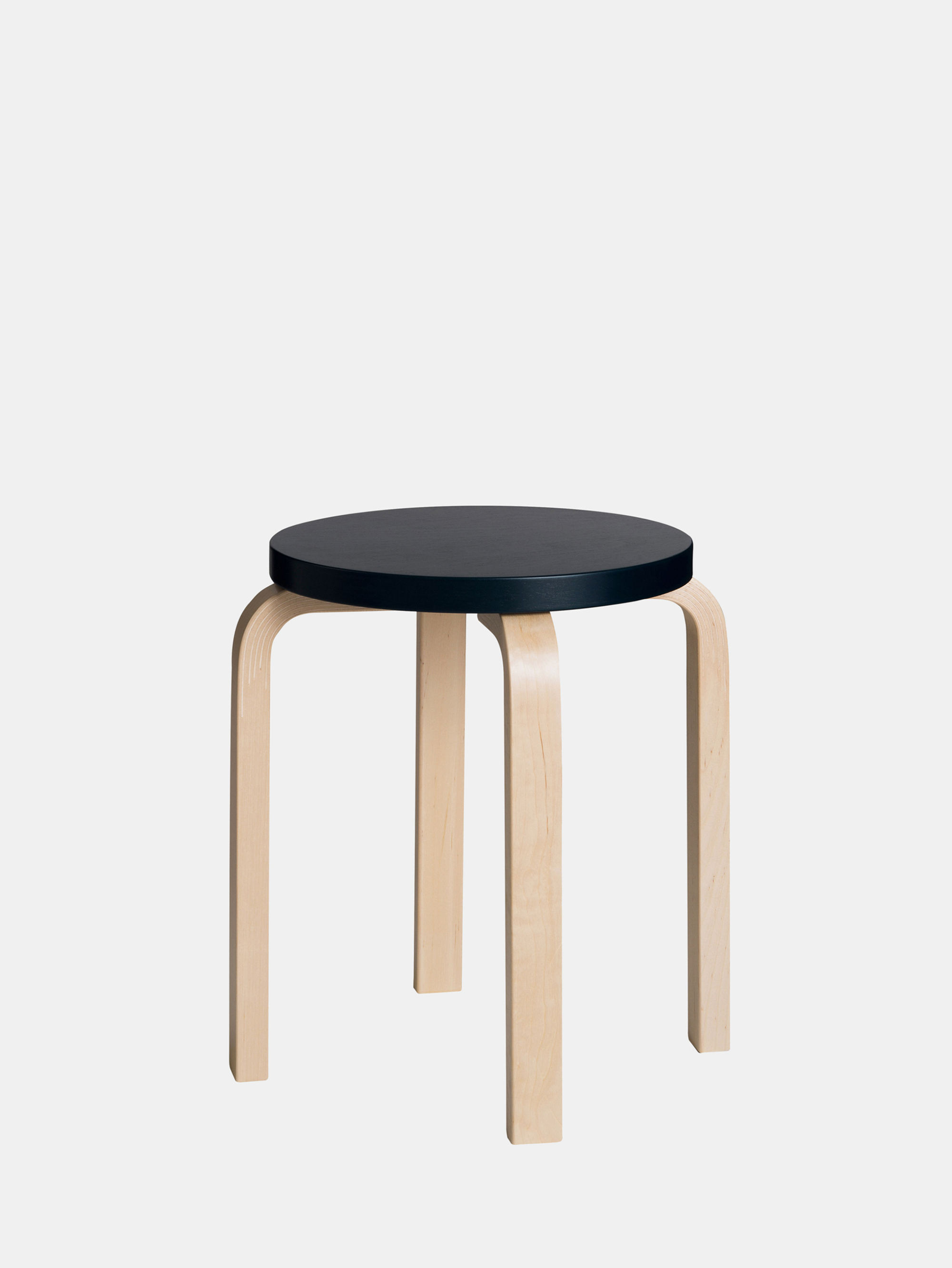 30847 5ee626aa98 Stool E60 Clear Lacquer Black Top Master Original Portrait