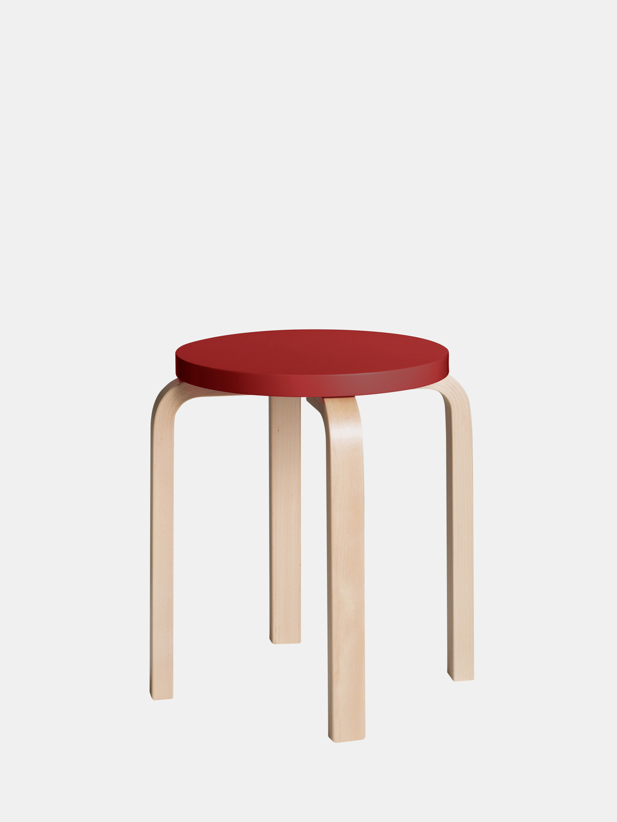 30853 40443e49eb Stool E60 Clear Lacquer Top Red Master Original Portrait