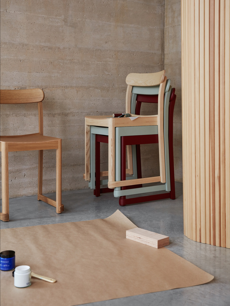 Atelier Chair - Black Lacquered Beech
