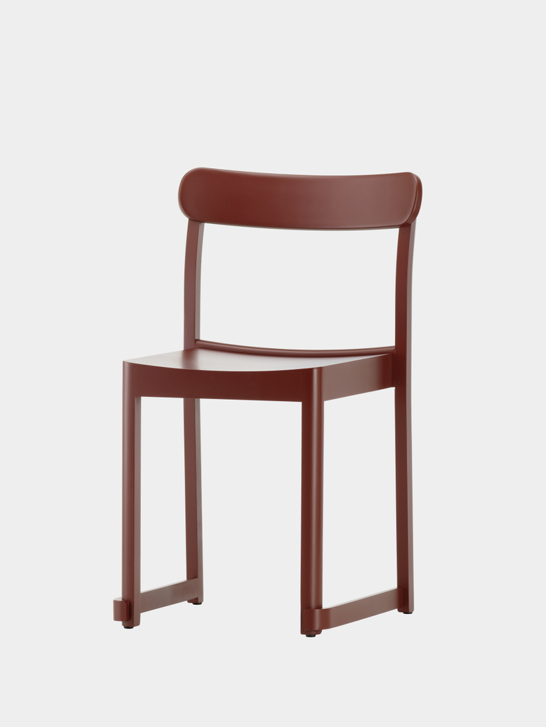 Atelier Chair - Dark Red Lacquered Beech
