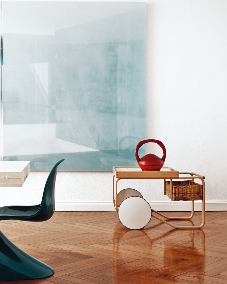 Tea Trolley 900 - White Tiles