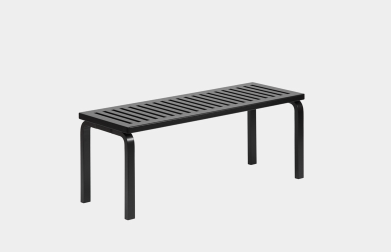 Bench 153A - Black Lacquered - 112,5 cm