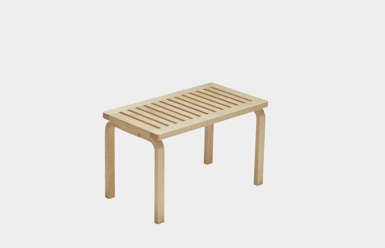 Bench 153B - Natural Lacquered - 72,5 cm