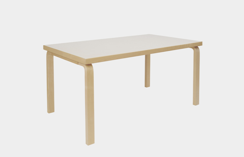Aalto Table Rectangular 80B - IKI White HPL